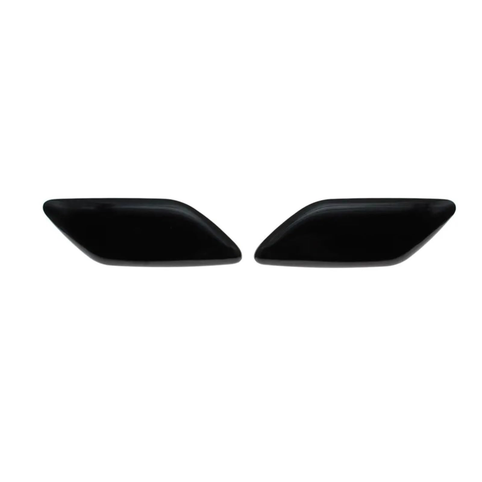 yhyttr Frontstoßstangen-Scheinwerfer-Waschdüsen-Abdeckkappe, passend for Toyota, COROLLA E15 Limousine 2006–2013, Sprühdüse Scheinwerfer-Sprühdüsenschutz(Black SET) von yhyttr