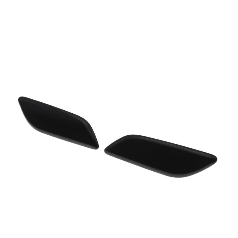 yhyttr Frontstoßstangen-Scheinwerferwascher-Sprühdüsenabdeckung, passend for MAZDA, 6 GJ 2013–2017 GHR4-51-8H1 GHR4-51-8G1 Düsenkappendeckel Scheinwerfer-Sprühdüsenschutz(SET Black) von yhyttr