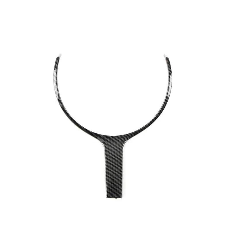 yhyttr Lenkradabdeckung, passend for F-Chassis F06 F10 F11 F12 F15 F16 F20 F21 F22 F23 F30 F32 F34 Textur-Autoinnenraum Lenkrad-Akzentaufkleber(Small) von yhyttr