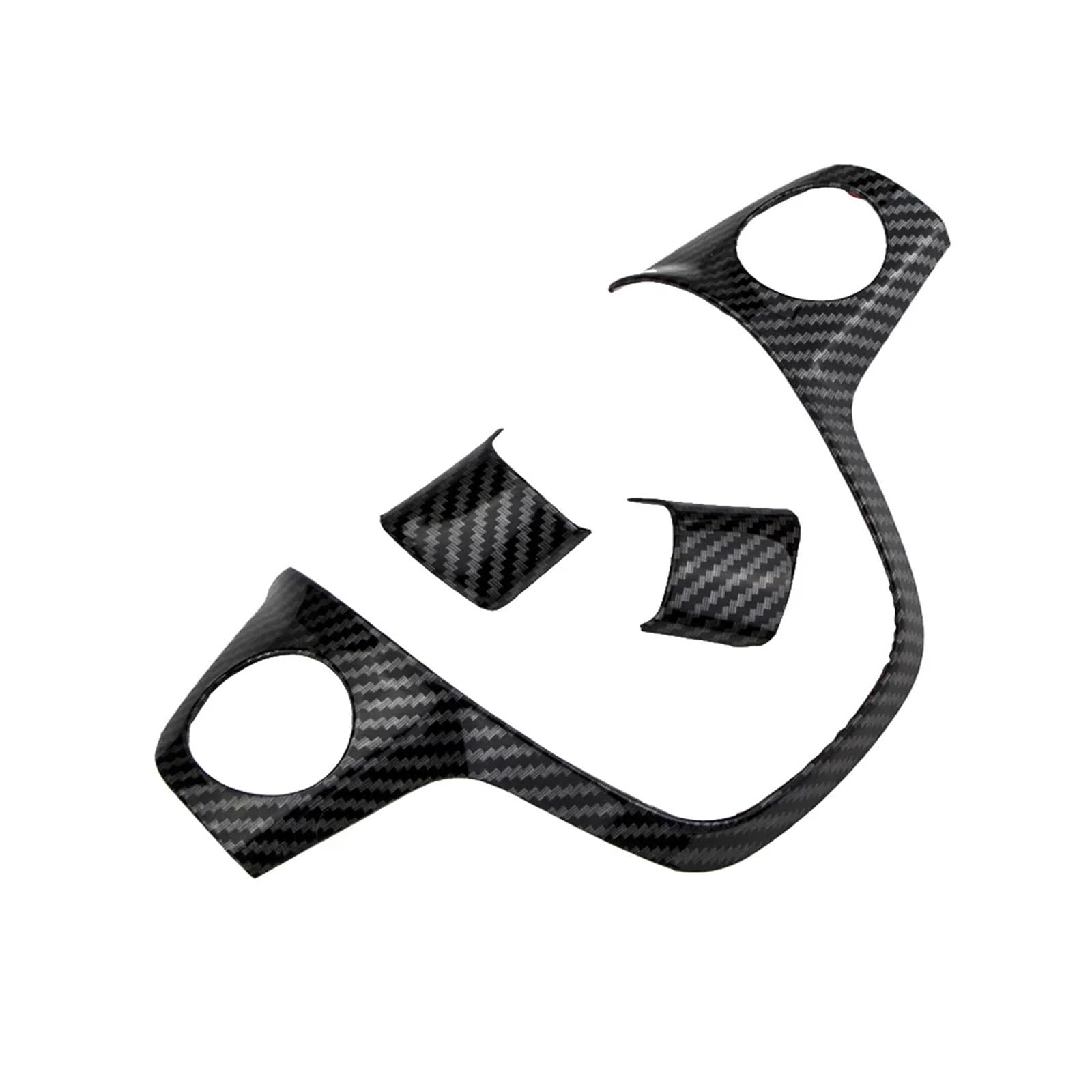 yhyttr Lenkradbezug-Zieraufkleber, passend for Ford, Focus 3 Mk3 Kuga Escape 2012–2015, Pailletten Lenkrad-Akzentaufkleber(A one set) von yhyttr