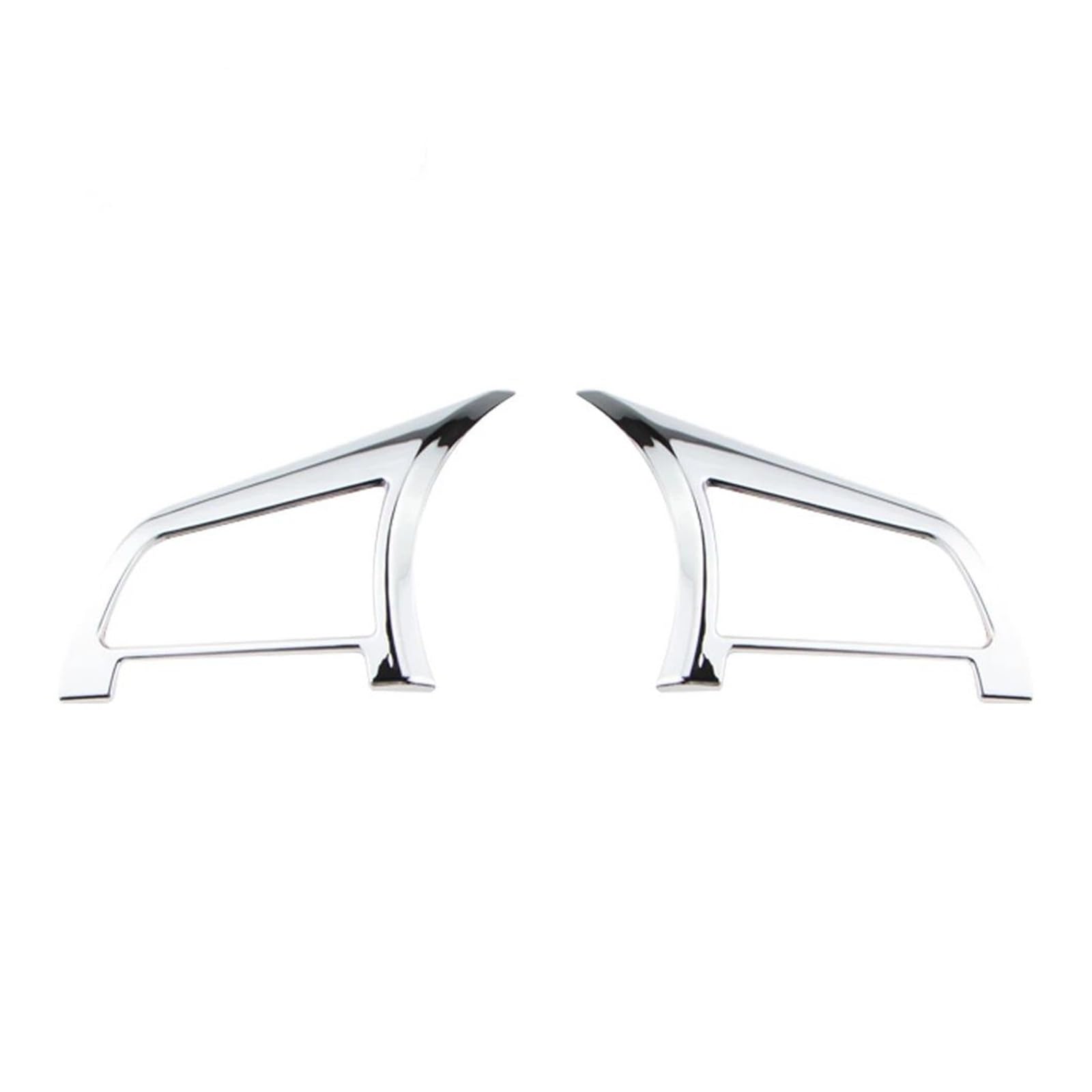 yhyttr Lenkradbezug fürs Auto, passend for Nissan, Qashqai J11 Dualis 2 X-Trail T32 Kicks 2017–2021, Innenzubehör, ABS-Chromteile Lenkrad-Akzentaufkleber(2Pcs Style) von yhyttr