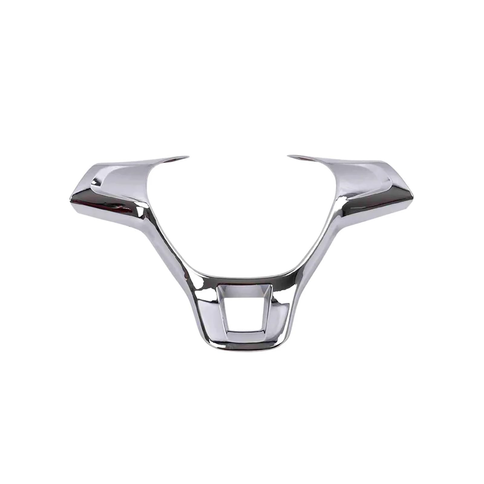 yhyttr Lenkradbezug fürs Auto, passend for VW, passend for Golf 7 GTI MK7 POLO 2014 2015 Lenkrad-Akzentaufkleber(Bright Silver) von yhyttr