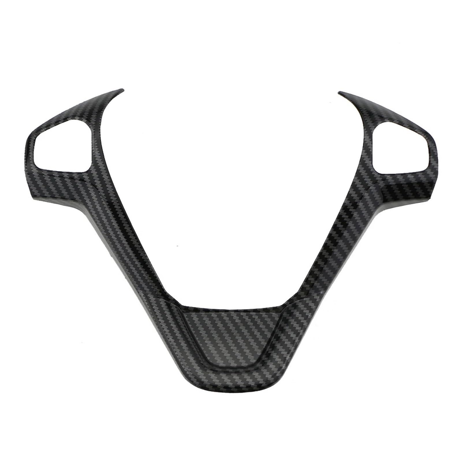 yhyttr Lenkradverkleidungs-Dekorationsabdeckung, passend for Ford, Fiesta MK7 2009–2017, Ecosport 2012–2017, Zieraufkleber Lenkrad-Akzentaufkleber(Style C) von yhyttr