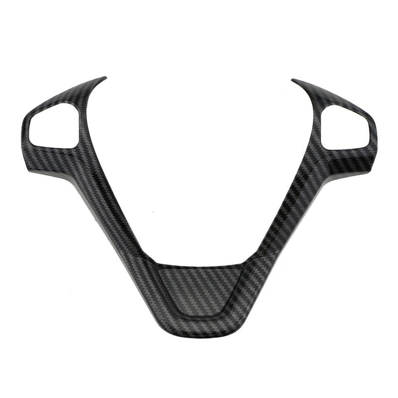 yhyttr Lenkradverkleidungs-Dekorationsabdeckung, passend for Ford, Fiesta MK7 2009–2017, Ecosport 2012–2017, Zieraufkleber Lenkrad-Akzentaufkleber(Style C) von yhyttr