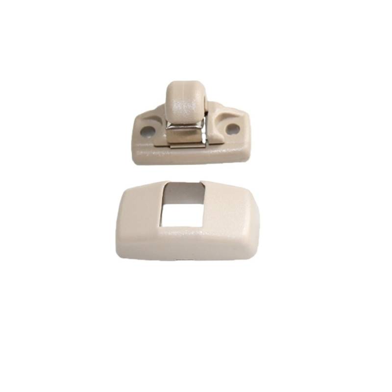 yhyttr Sonnenblenden-Haken, Clip-Halterung, passend for VW, passend for Golf 4 GTI Jetta A4 Passat B5 B6 Polo 9N Vento Gol T4 T5 Beetle Octavia 2 A5 Sonnenschutz-Halteclip(Beige 1pcs) von yhyttr
