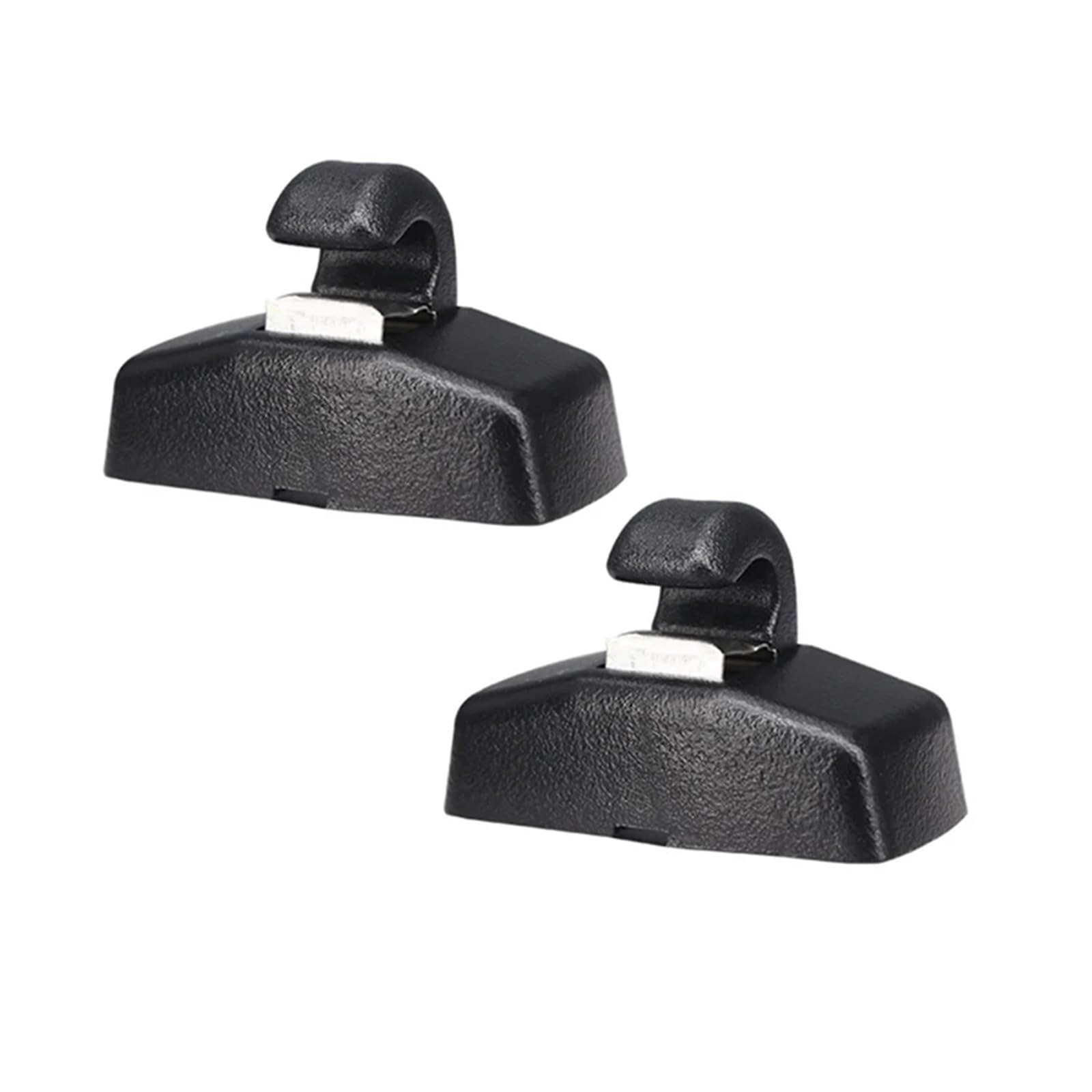 yhyttr Sonnenblenden-Haken, Clip-Halterung, passend for VW, passend for Golf 4 GTI Jetta A4 Passat B5 B6 Polo 9N Vento Gol T4 T5 Beetle Octavia 2 A5 Sonnenschutz-Halteclip(Black 2pcs) von yhyttr