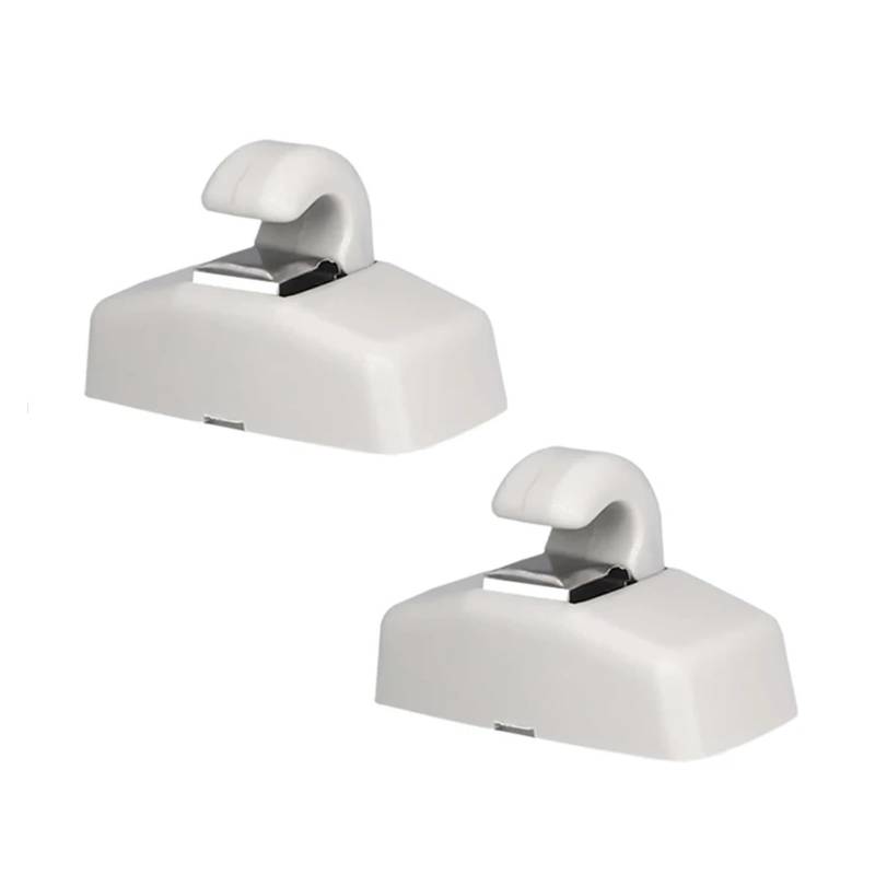 yhyttr Sonnenblenden-Haken, Clip-Halterung, passend for VW, passend for Golf 4 GTI Jetta A4 Passat B5 B6 Polo 9N Vento Gol T4 T5 Beetle Octavia 2 A5 Sonnenschutz-Halteclip(Grey 2pcs) von yhyttr