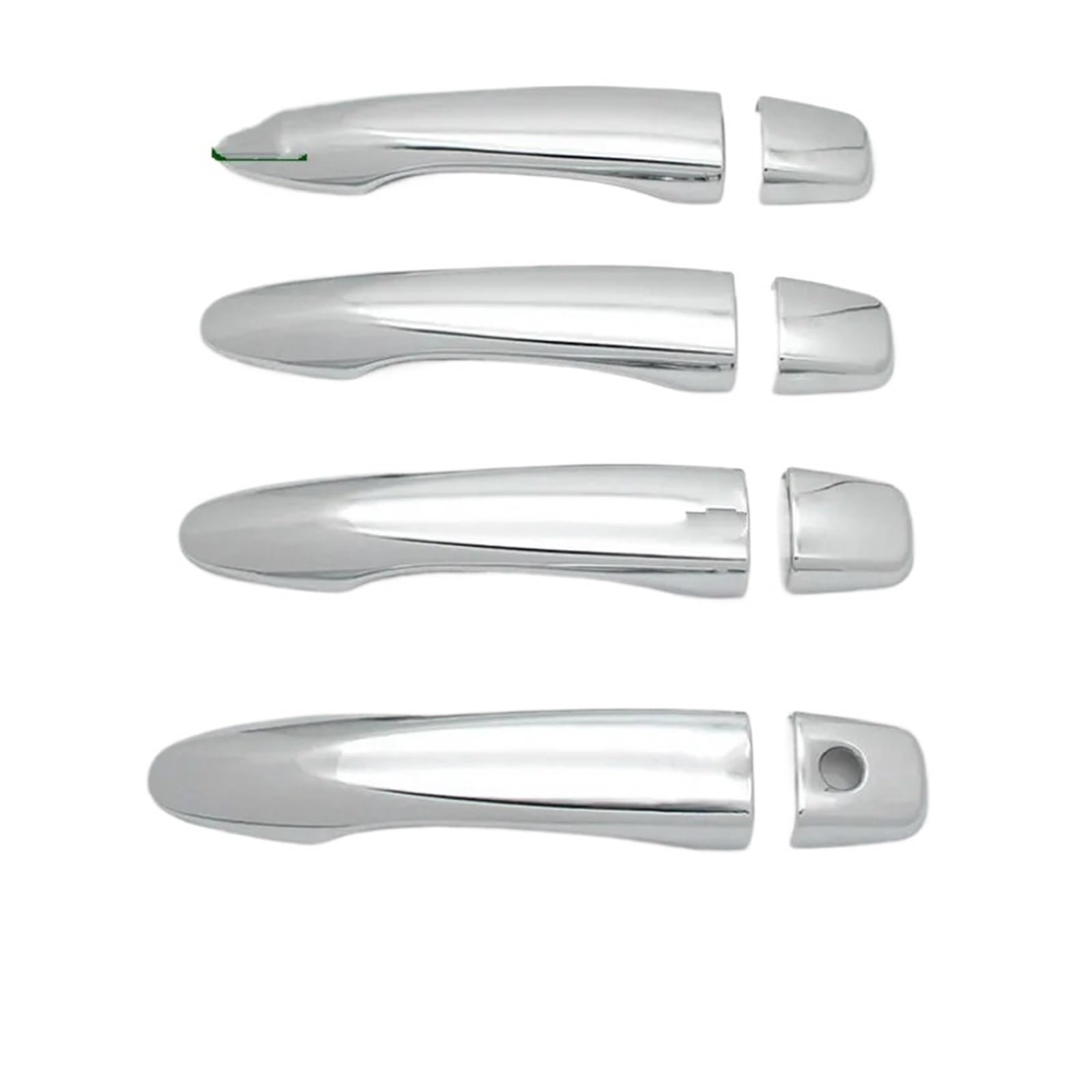 yhyttr Türgriff-Abdeckungspolster-Aufkleber, passend for Nissan, Sentra B17 2014–2019, Chrom-Formteil, Styling-Overlay, Autozubehör Dekorativer Aufkleber für Türgriffabdeckungen(1 keyhole no button) yhyttr Türgriff-Abdeckungspolster-Aufkleber, passend for Nissan, Sentra B17 2014–2019, Chrom-Formteil, Styling-Overlay, Autozubehör Dekorativer Aufkleber für Türgriffabdeckungen(1 keyhole no button) von yhyttr