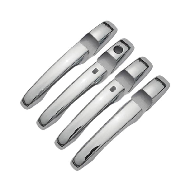 yhyttr Türgriffabdeckungsverkleidung, passend for Dodge, Magnum 2005–2008, Dodge Journey 2009–2013, Chrom mit SMART-Schlüsselloch Dekorativer Aufkleber für Türgriffabdeckungen von yhyttr