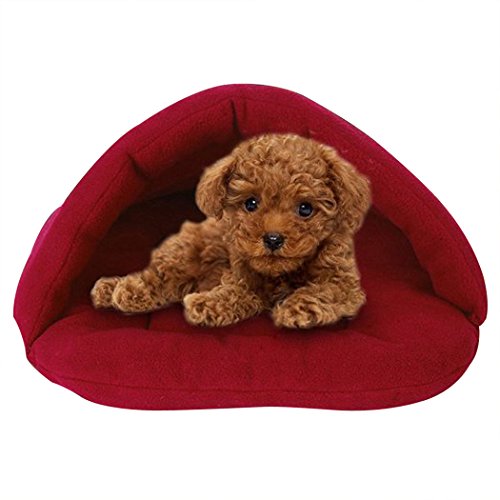 Yihya Warm Gemütlich Flaum Haustier Kaninchen Katze Bett Hundehütte Bequem Puppy Doggy Schlafsack Schlafenbett Nest Kennel Halbe Abdeckung für Haustier Kopf Außerhalb Cushion Haus Zimmer Größe M: 48x58cm / Weinrot Yihya Warm Gemütlich Flaum Haustier Kaninchen Katze Bett Hundehütte Bequem Puppy Doggy Schlafsack Schlafenbett Nest Kennel Halbe Abdeckung für Haustier Kopf Außerhalb Cushion Haus Zimmer Größe M: 48x58cm / Weinrot von yihengya