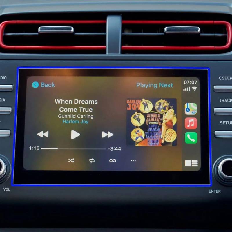 yoneleu Auto-Displayschutz Kompatibel Mit Hyundai Für Creta 2021 2022 8 Zoll Auto-GPS-Navigation Displayschutzfolie Aus Gehärtetem Glas von yoneleu