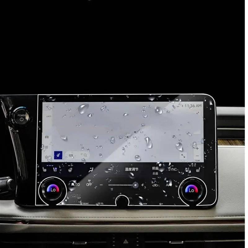 yoneleu Auto-Displayschutz Kompatibel Mit Lexus Für LM 500H 350H 2024 Auto-GPS-Navigation Displayschutzfolie Aus Gehärtetem Glas Auto-Innenausstattung von yoneleu