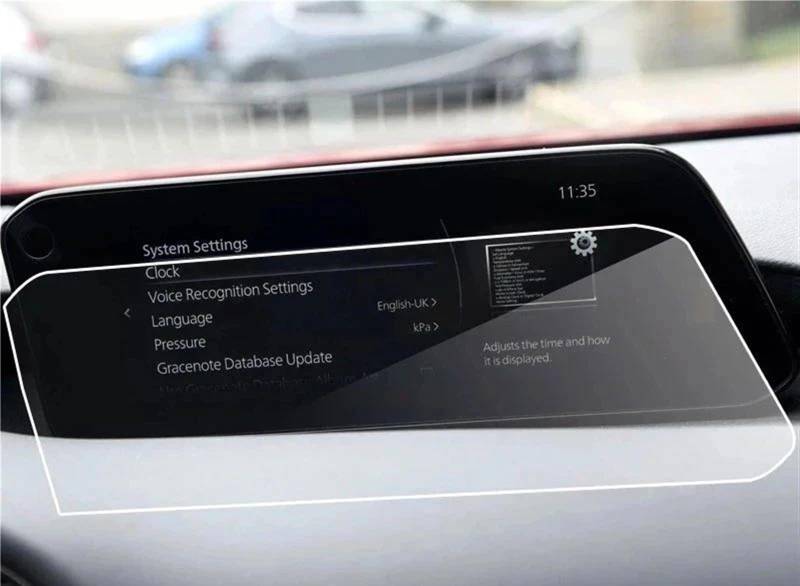 yoneleu Auto-Displayschutz Kompatibel Mit Mazda 3 2019 2020 2021 8,8-Zoll-Auto-GPS-Navigation Displayschutzfolie Aus Gehärtetem Glas von yoneleu