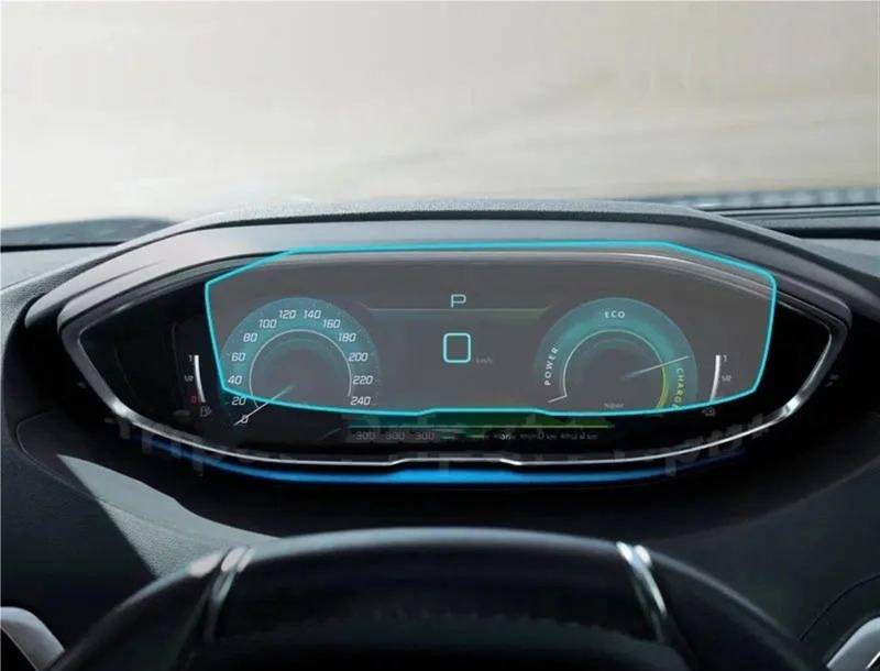 yoneleu Auto-Displayschutz Kompatibel Mit Peugeot 3008 2021 2022 Auto-GPS-Navigation Und Armaturenbrett-Displayschutzfolie Aus Gehärtetem Glas(Instrument) von yoneleu