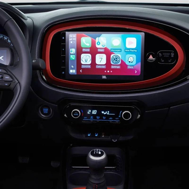 yoneleu Auto-Displayschutz Kompatibel Mit Toyota Für Aygo X 2022 9 Zoll Auto-GPS-Navigation Displayschutzfolie Aus Gehärtetem Glas von yoneleu