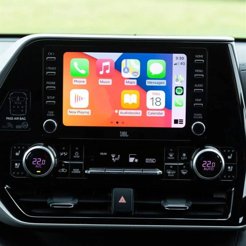 yoneleu Auto-Displayschutz Kompatibel Mit Toyota Für Highlander 2020 2021 2022 8-Zoll-Auto-GPS-Navigation Displayschutzfolie Aus Gehärtetem Glas von yoneleu