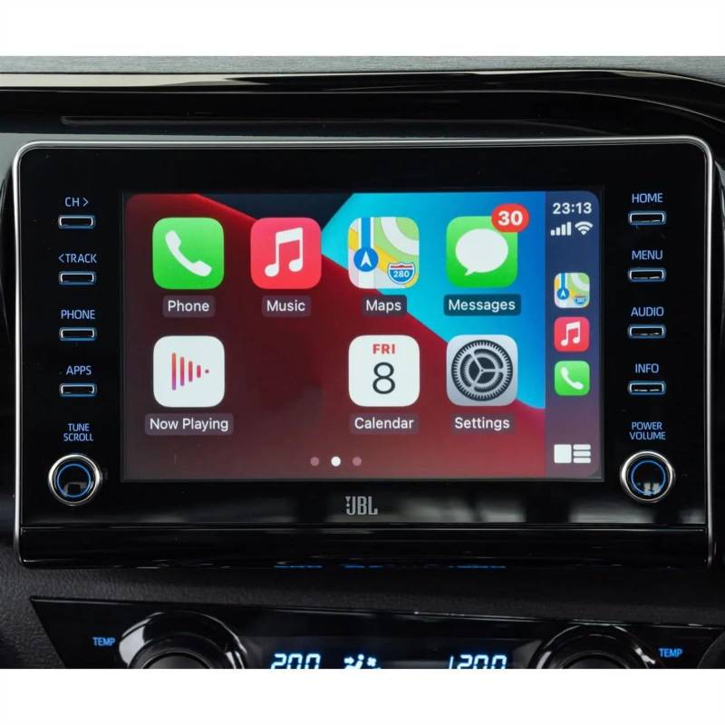 yoneleu Auto-Displayschutz Kompatibel Mit Toyota Für Hilux 2020 2021 8 Zoll Auto GPS Navigation Gehärtetem Glas Displayschutzfolie von yoneleu