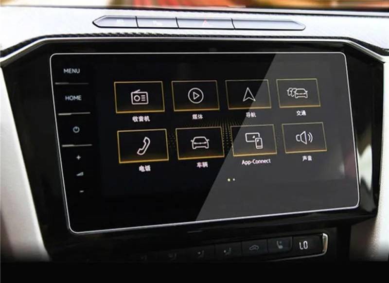 yoneleu Auto-Displayschutz Kompatibel Mit VW Für Arteon 2 Discover Pro 2019 2020 2021 9,2 Zoll Auto-GPS-Navigation Und Armaturenbrett-Displayschutzfolie Aus Gehärtetem Glas(GPS) von yoneleu