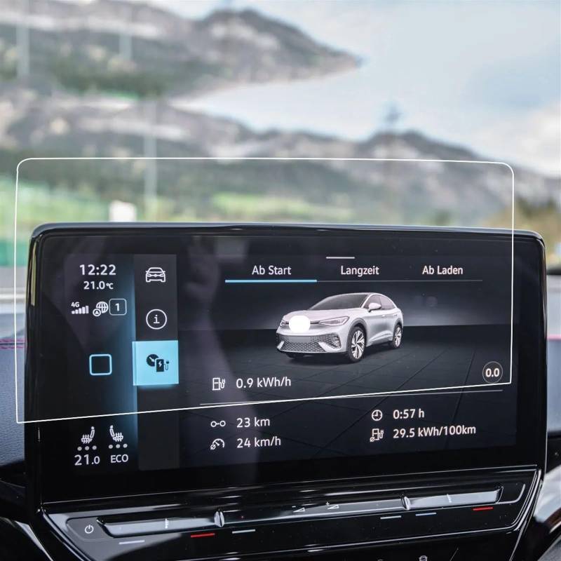 yoneleu Auto-Displayschutz Kompatibel Mit VW Für ID.5 2022 2023 12 Zoll Auto GPS Navigation Gehärtetes Glas Displayschutzfolie(GPS) von yoneleu