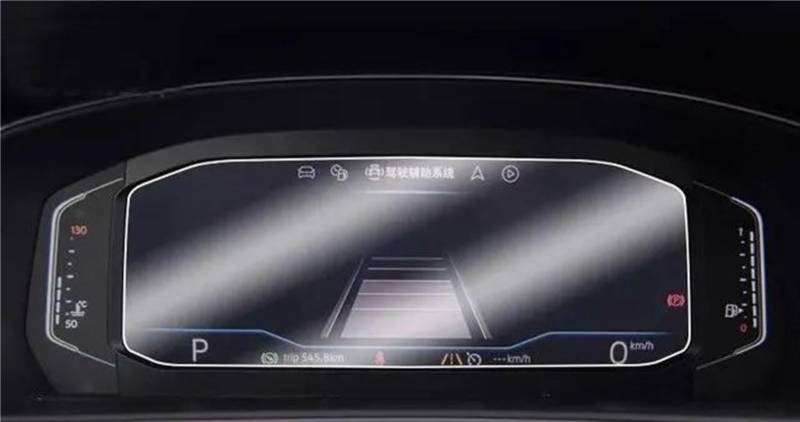 yoneleu Auto-Displayschutz Kompatibel Mit VW Für T-ROC 2018 2019 2020 Auto-GPS-Navigation Und Armaturenbrett-Displayschutzfolie Aus Gehärtetem Glas(Dashboard Film) von yoneleu
