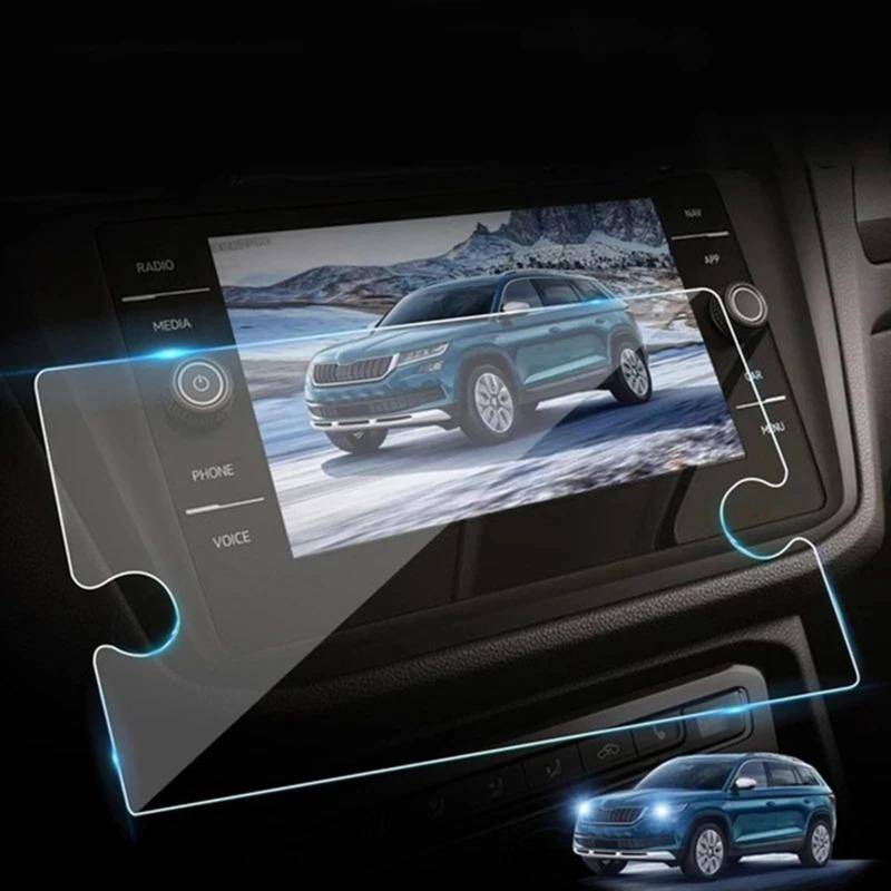 yoneleu Auto-Displayschutz Kompatibel Mit VW Für Tiguan 2017 2018 2019 2020 2021 2022 8 Zoll Auto GPS Navigation Displayschutzfolie Aus Gehärtetem Glas von yoneleu