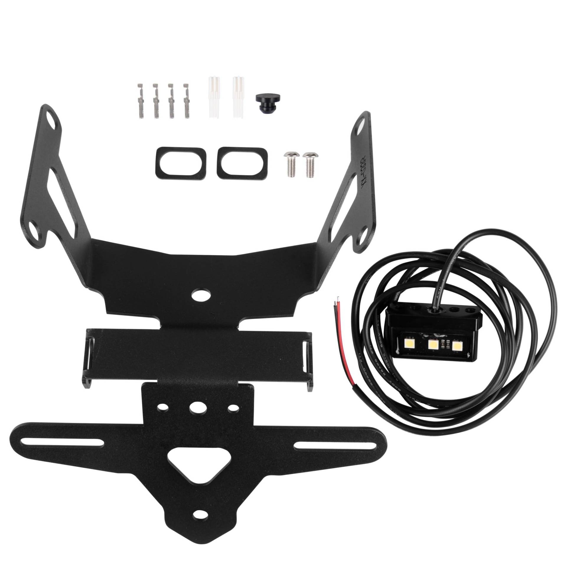 yoneleu Kennzeichenhalter Motorrad Kompatibel Mit CB650R Für CBR650R 2021-2023. Motorrad-Kennzeichenrahmen-Kotflügel-Eliminierungskit Mit Blinkerlicht von yoneleu