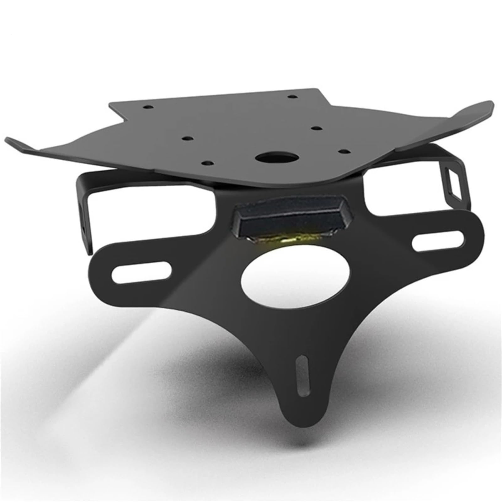 yoneleu Kennzeichenhalter Motorrad Kompatibel Mit Ducati Für Multistrada Für 1200 Für 1200S 2010-2014 Motorrad-Kennzeichenhalter, Heckkotflügel-Eliminierungshalterungssatz(A with Light) von yoneleu