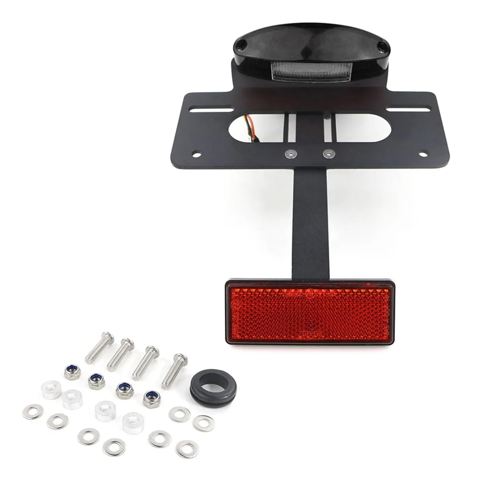 yoneleu Kennzeichenhalter Motorrad Kompatibel Mit Für KLR650 2022-2023 Motorradzubehör Kennzeichenhalter Halterung Heckkotflügel-Eliminierungskit(Gray) von yoneleu