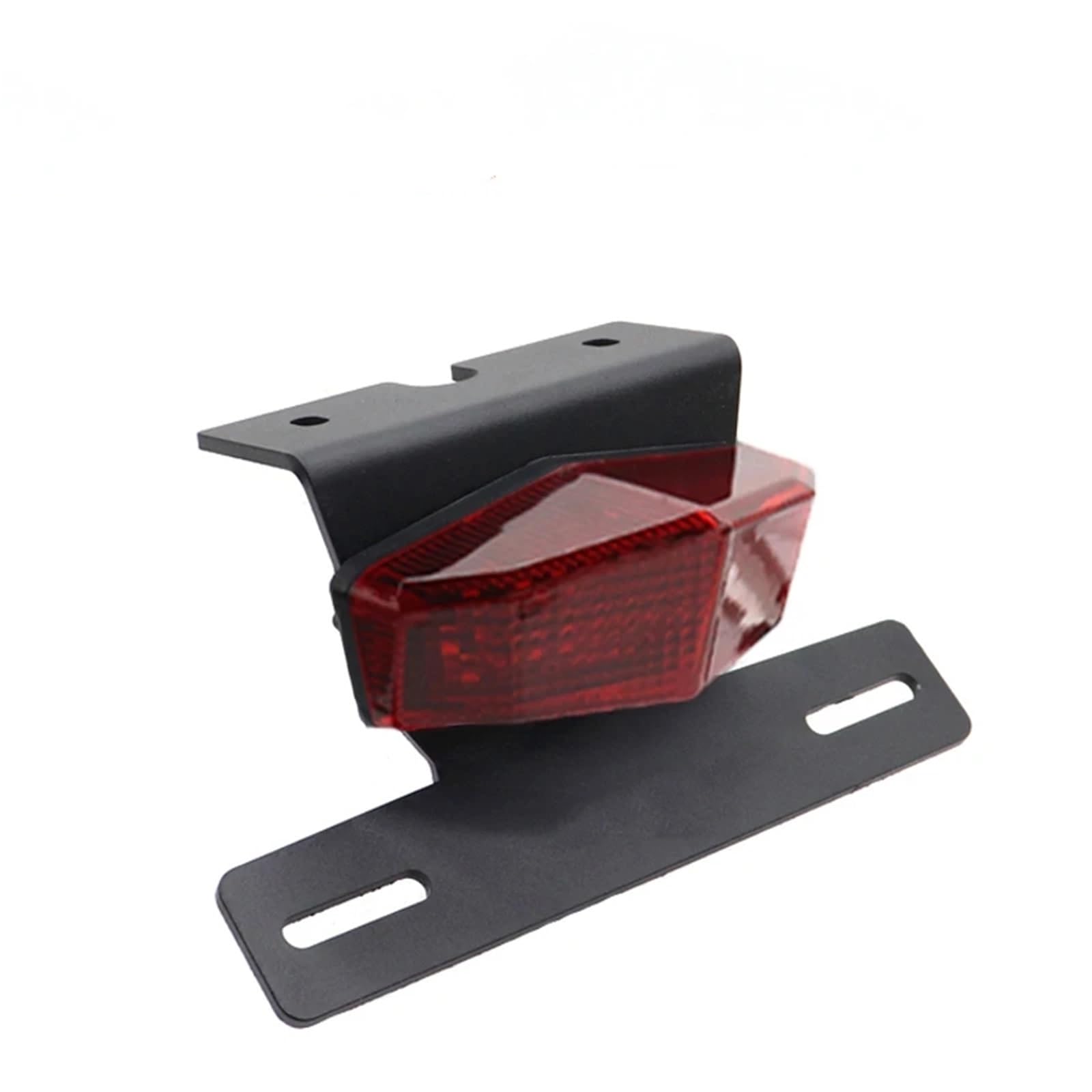 yoneleu Kennzeichenhalter Motorrad Kompatibel Mit TW200 1989-2023 Kennzeichenhalter Mit Bremslichtern Motorradzubehör Heckkotflügel-Eliminator(Red) von yoneleu