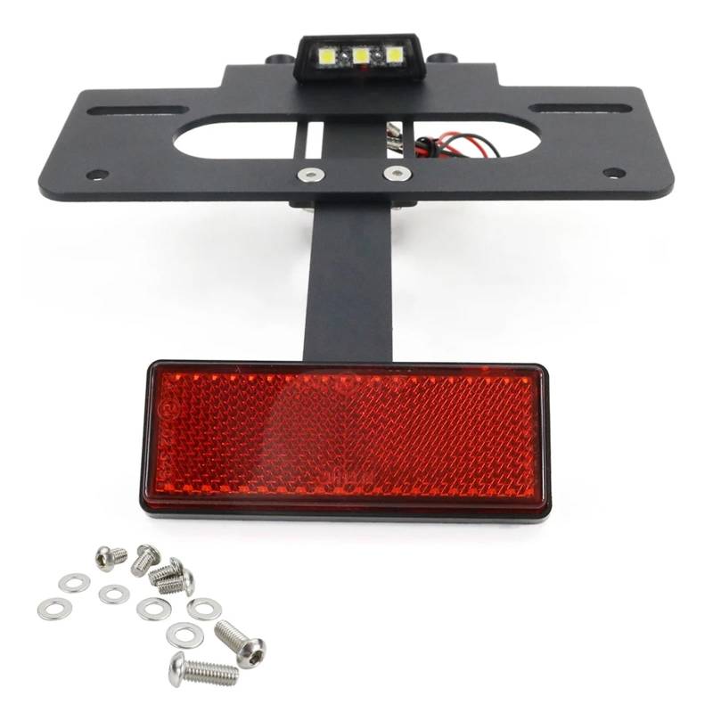 yoneleu Kennzeichenhalter Motorrad Kompatibel Mit XSR900 2016-2021 Motorrad-Heckkotflügel-Eliminierungssatz, Ersatz Für Die Kennzeichenhalterung(with Reflector) von yoneleu