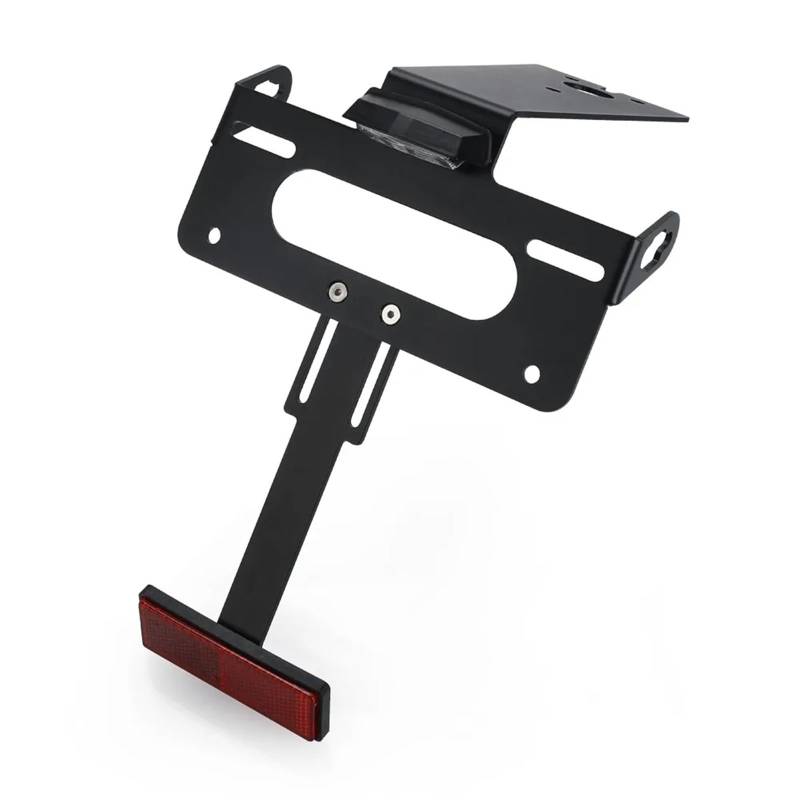 yoneleu Kennzeichenhalter Motorrad Kompatibel Mit YZFR125 2008-2009-2010-2011-2012-2013 Motorrad-Kennzeichenhalter Mit Licht-Rücklicht-Schutzblech-Entferner(Black A Set) von yoneleu