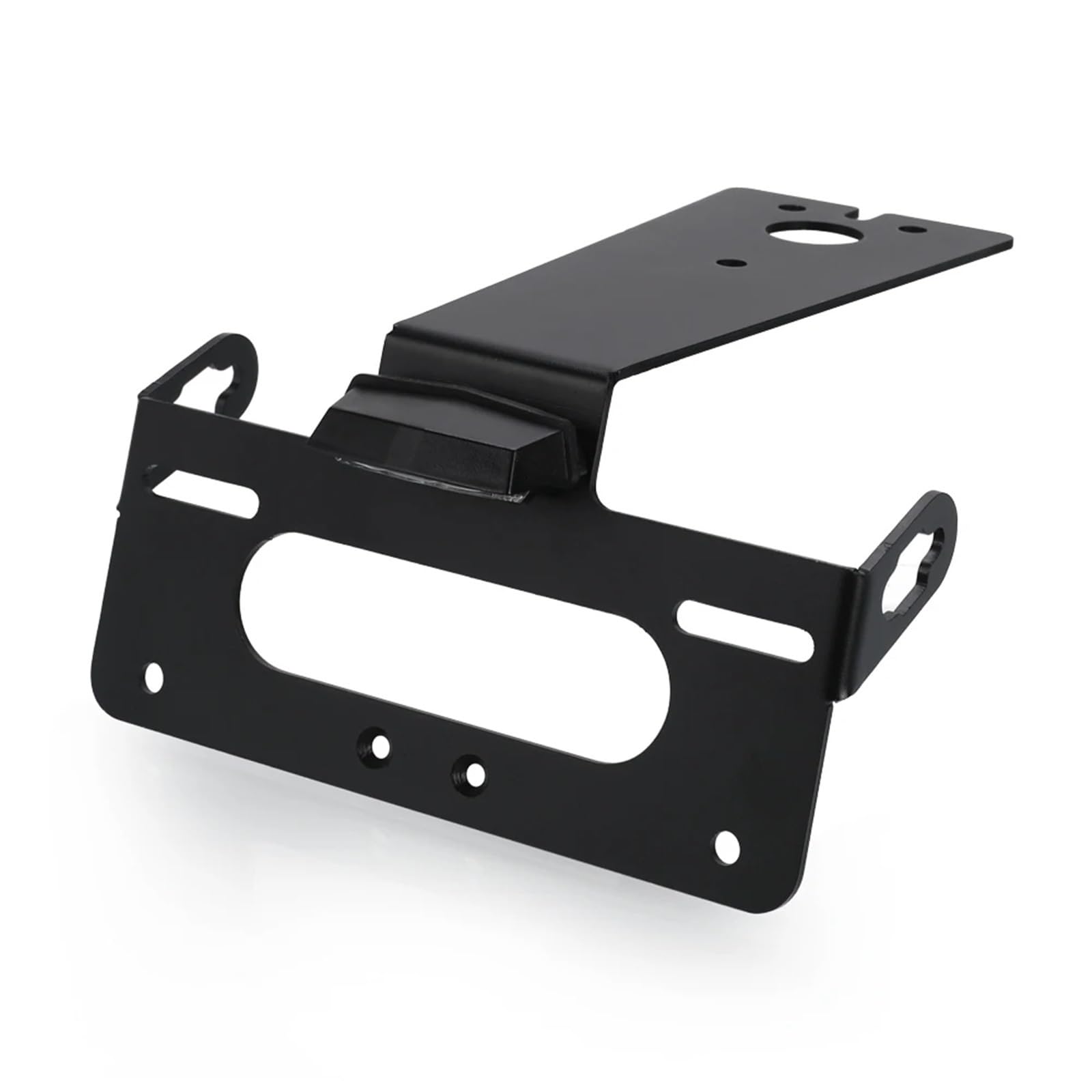 yoneleu Kennzeichenhalter Motorrad Kompatibel Mit YZFR125 2008-2009-2010-2011-2012-2013 Motorrad-Kennzeichenhalter Mit Licht-Rücklicht-Schutzblech-Entferner(Black with Light b) von yoneleu