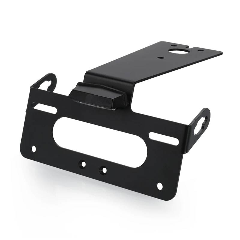 yoneleu Kennzeichenhalter Motorrad Kompatibel Mit YZFR125 2008-2009-2010-2011-2012-2013 Motorrad-Kennzeichenhalter Mit Licht-Rücklicht-Schutzblech-Entferner(Black with Light b) von yoneleu