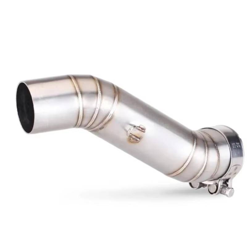 yoneleu Motorrad Auspuffrohr Für CB400 CBR400 CB500F CB500X CBR500 CBR500R 2016 2017 2018 2019 2020 2021 2022 Motorradauspuff Für Escape Moto Mid Link Pipe 51mm Schalldämpfer von yoneleu