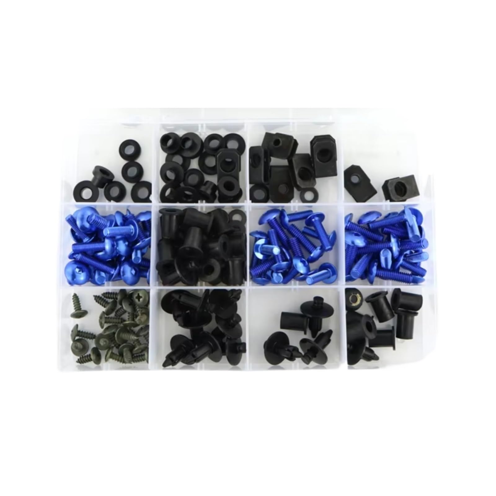 yoneleu Motorrad Bolzen Kompatibel Mit CBR600RR 2007 2008 2009 2010 2011 2012. Motorrad-Komplettsatz Mit Verkleidungsschrauben Und Karosserieschrauben Und -Clips(Blue) von yoneleu