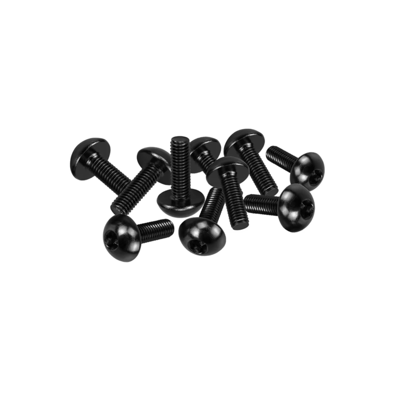 yoneleu Motorrad Bolzen Kompatibel Mit Für ZRX1200 2004 Für Ninja Für ZX6R ZX636C 2005 Für Ninja Für ZX6R ZX636D 2006 Motorrad-Antriebs-Rundkopfschrauben-Set(Black) von yoneleu