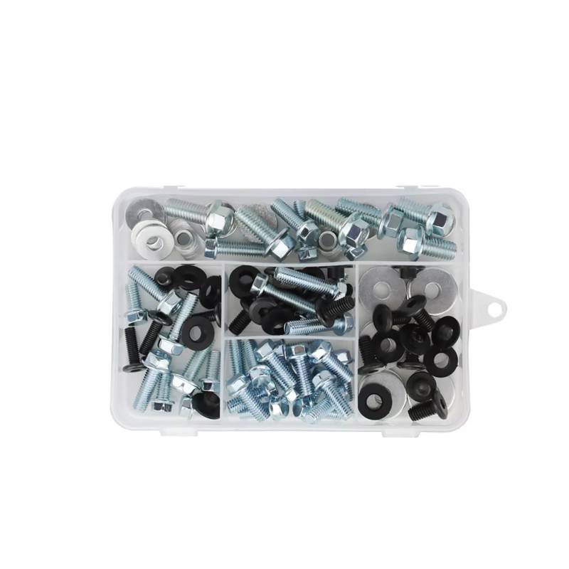 yoneleu Motorrad Bolzen Kompatibel Mit XR600R 1985-2000 Für XR650R 2000-2006 Motorrad-Verkleidungsschraubensatz Karosserieschraube Windschutzscheibenschrauben(70 PCS) von yoneleu