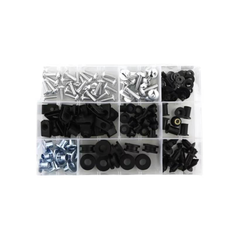 yoneleu Motorrad Bolzen Kompatibel Mit YZF Für R6 1999 2000 2001 2002 Motorrad-Verkleidungsschrauben-Set, Windschutzscheibenschrauben, Verkleidungsclips(Silver) von yoneleu