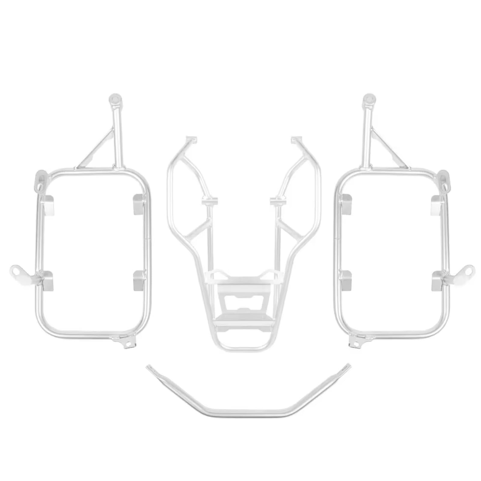 yoneleu Motorrad Gepäckablage Für R1300GS 2024 Motorrad-Heckbox Satteltaschen-Gepäckträger Motorrad-Heckträger-Heckgepäckträger Für Ersetzen des Frachtträgers(Silver,1 Set) von yoneleu