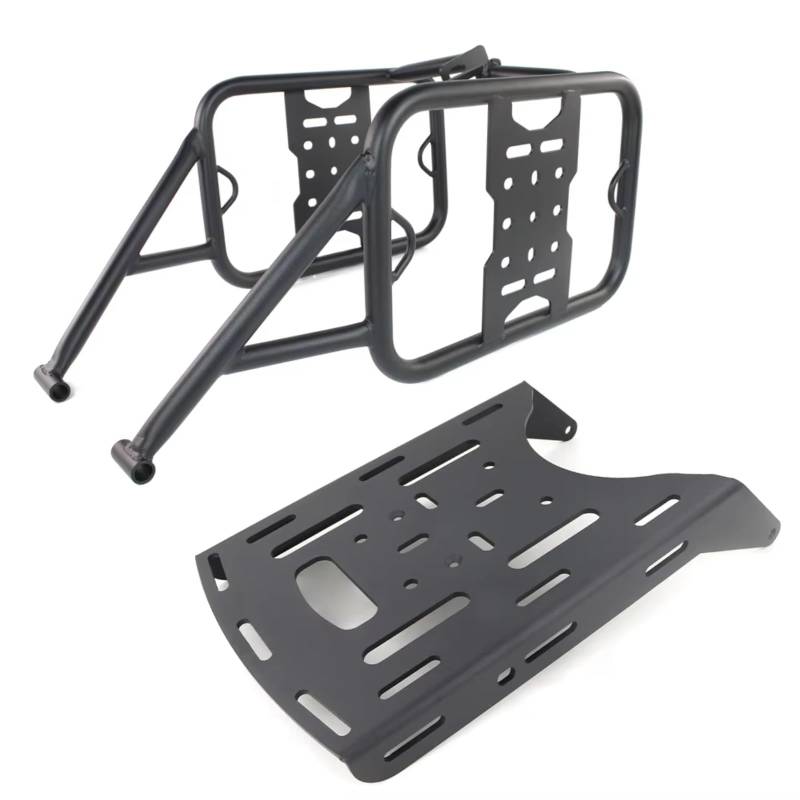 yoneleu Motorrad Gepäckablage Kompatibel Mit Suzuki Für Drz400S Drz400SM 2000–2024 Motorrad-Kofferraum-Topcase Satteltaschenhalterung Motorrad-Hinterteil Frachtträger von yoneleu