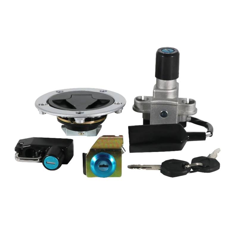 yoneleu Motorradschloss Zündschloss Kompatibel Mit Für Z125 Pro BR125 2017 2018 2019 Motorradzündungsschalter Gasdeckel Abdeckungsschloss Kit 27005-0612 27016-5393 51049-0728 von yoneleu