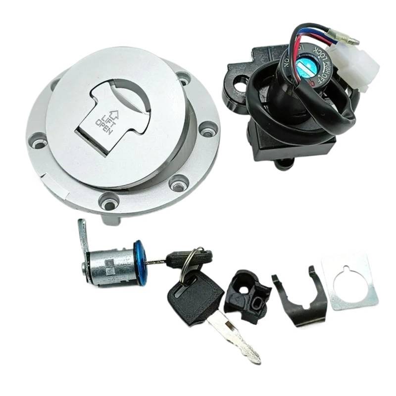 yoneleu Motorradschloss Zündschloss Kompatibel Mit RVF400 NC35 1994 1995 1996 Motorrad-Zündschalter-Kit, Abdeckungsbaugruppe, Tankdeckel-Abdeckung, Motorradzubehör 35100-MR8-027 von yoneleu