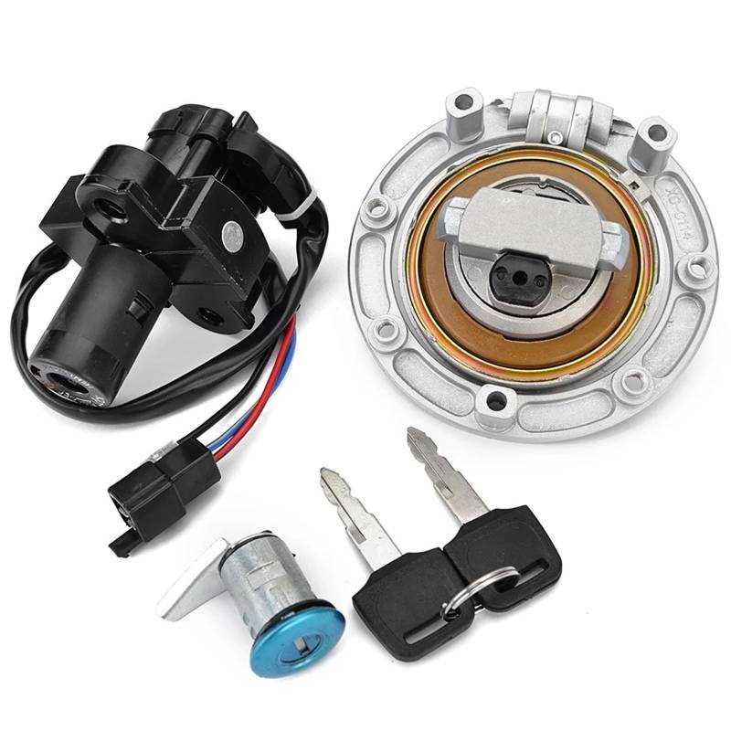 yoneleu Motorradschloss Zündschloss Kompatibel Mit VFR400 NC30 1989 1990 1991 1992 Motorrad-Tankdeckel Zündschloss-Sperrschlüssel-Kit Motorrad-Zubehörabdeckung 35100-MR8-027 von yoneleu