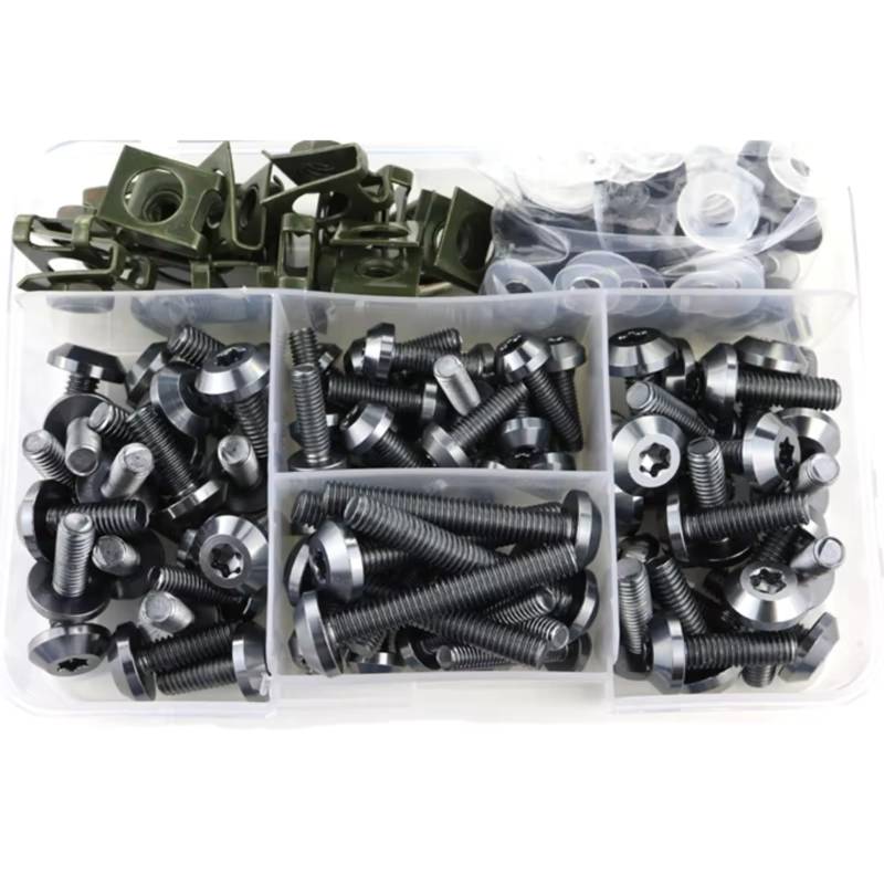 Schrauben Motorrad Kompatibel Mit R1250RT Für R1200RT R1200ST Motorradzubehörverkleidungsschraubenschrauben Kit Fordera -Clip -Schraube(Titanium) von yongewu