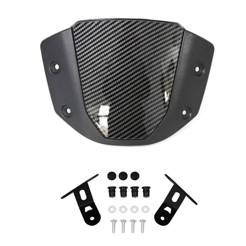 Windschild Spoiler Für CB1000R 2018 2019 2020 Für CB650R 2019 2020 2021 2022 2023 Motorrad-Windschutzscheibe Windschutz Frontscheibe Windabweiser Motorrad-Windschutzscheibe(Carbon fiber pattern) von yongewu