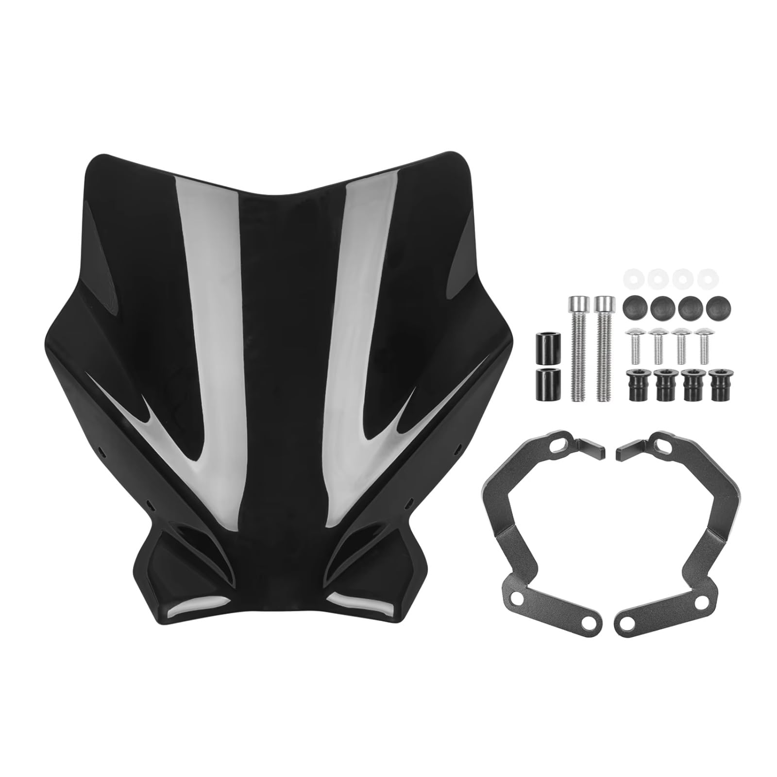 Windschild Spoiler Kompatibel Mit Ducati Für Monster 1200S R 2014 2015 2016 2017 2018 2019 2020 2021 2022 Motorrad-Windabweiser-Bildschirm Motorrad-Windschutzscheibe(Smoke) von yongewu