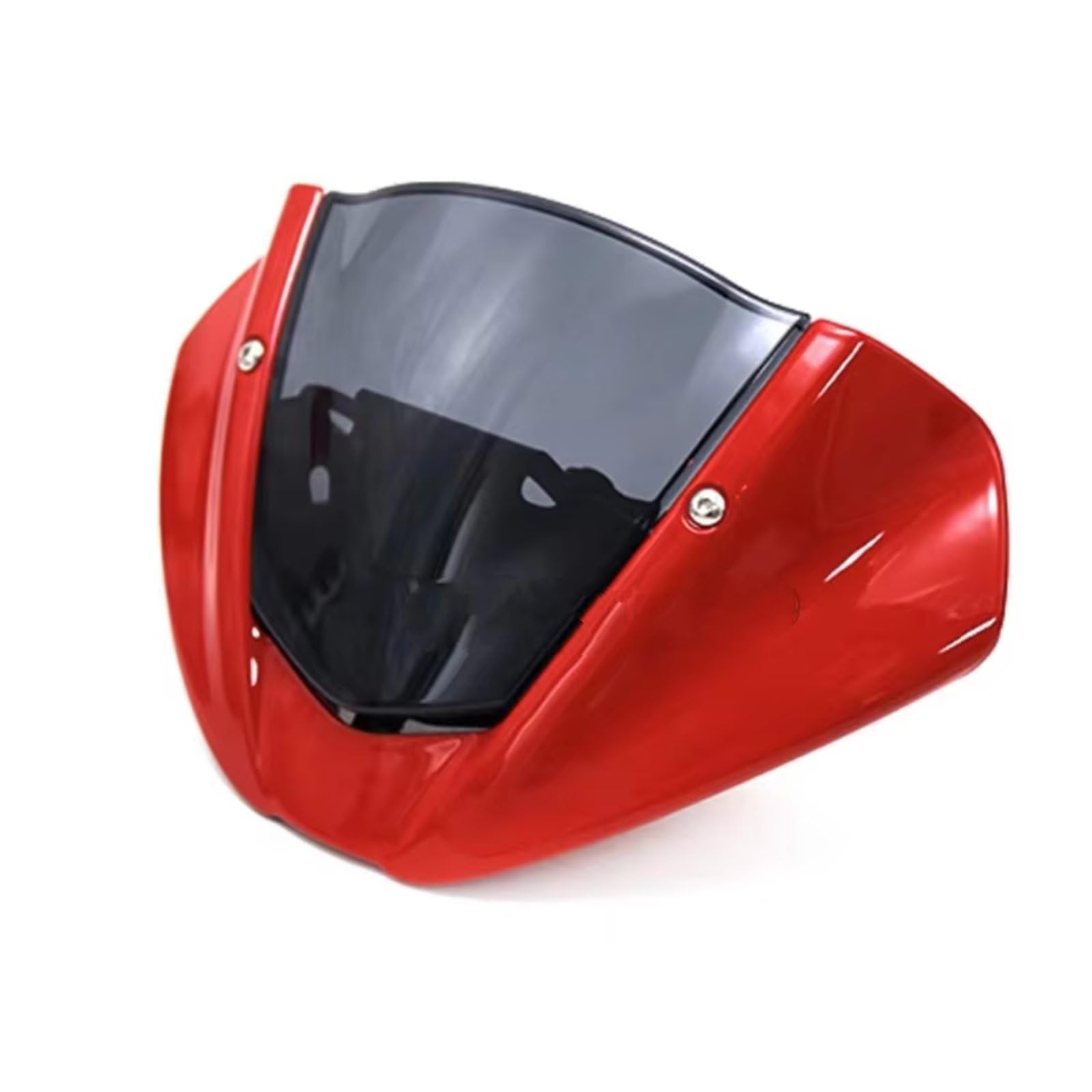 Windschild Spoiler Kompatibel Mit Ducati Für Monster 937 Für Monster 950 2021 2022 Motorrad-Windschutzscheibe Motorrad-Windschutzscheibe Windschutzscheiben-Deflektor-Zubehör(Red Smoke Grey) von yongewu