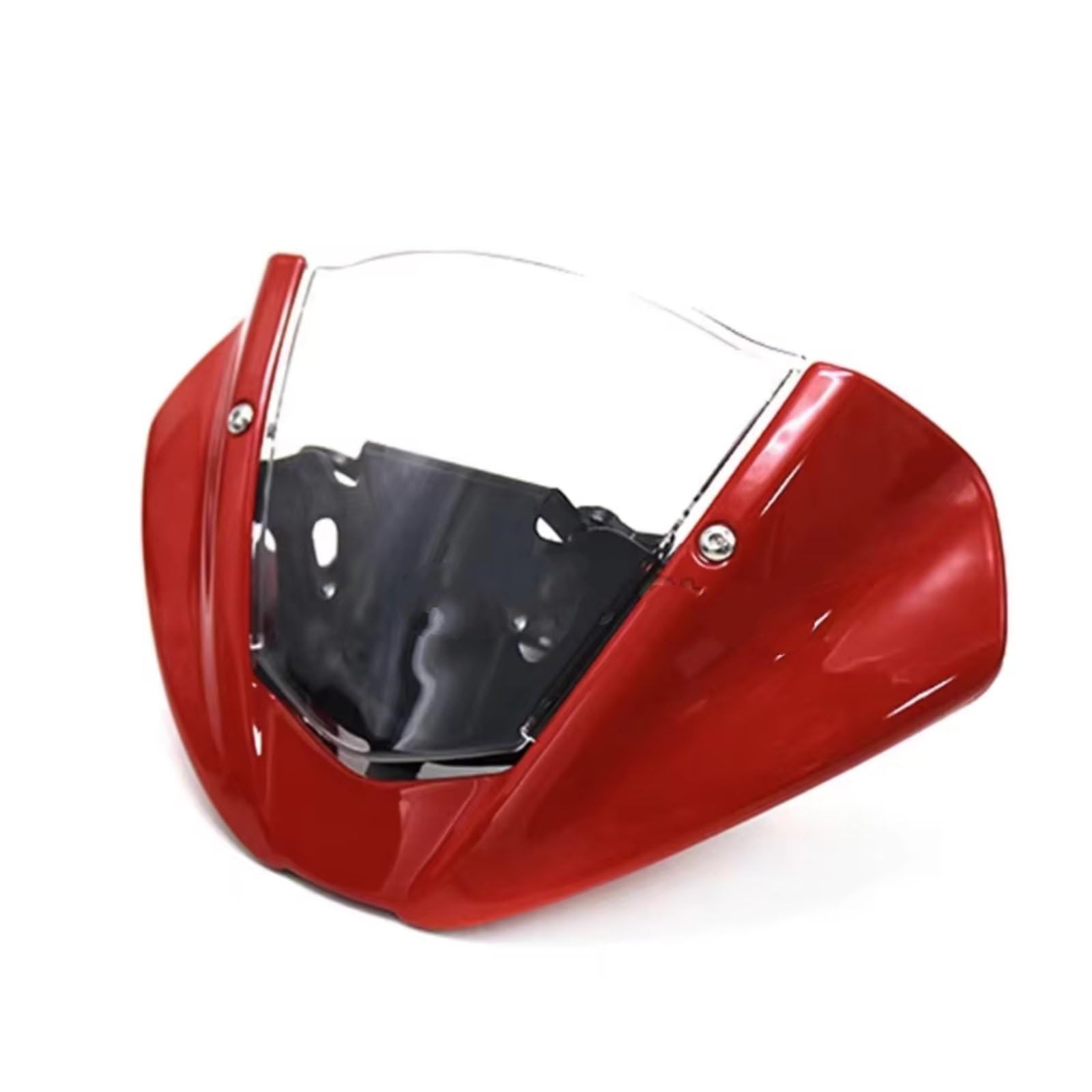 Windschild Spoiler Kompatibel Mit Ducati Für Monster 937 Für Monster 950 2021 2022 Motorrad-Windschutzscheibe Motorrad-Windschutzscheibe Windschutzscheiben-Deflektor-Zubehör(Red Transparent) von yongewu