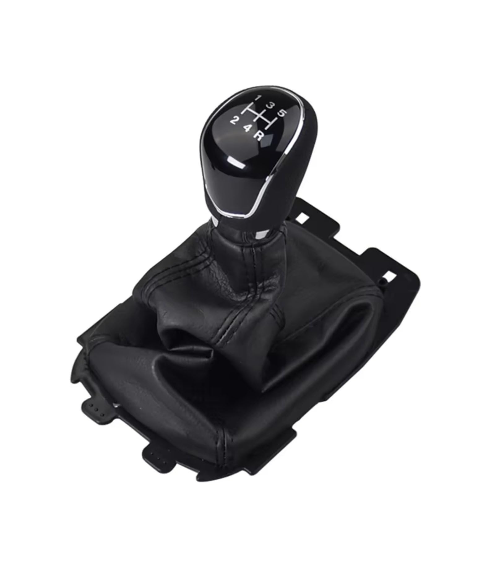 yongewu Schaltknauf Gang Kompatibel Mit Ford Für Ecosport 2013 2014 2015 2016 2017 2018 Schaltknauf Hebel Schalthebelmanschette Kofferraumabdeckung Fall Auto Universal Knopf Montage(5Speed) von yongewu