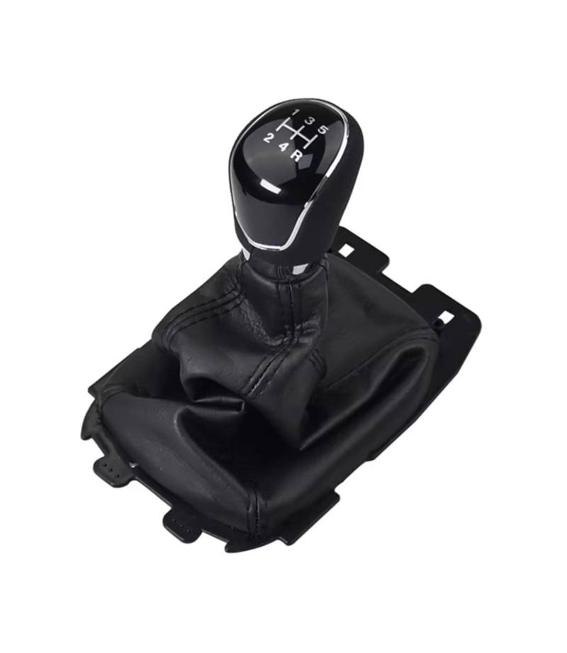 yongewu Schaltknauf Gang Kompatibel Mit Ford Für Ecosport 2013 2014 2015 2016 2017 2018 Schaltknauf Hebel Schalthebelmanschette Kofferraumabdeckung Fall Auto Universal Knopf Montage(5Speed) von yongewu